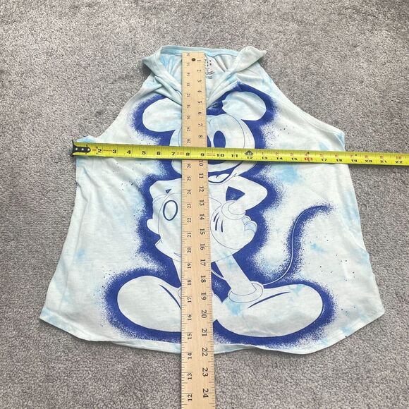 Disney Mickey Mouse Graphic Tank Top Juniors XXL Large Blue Tie-Dye Sleeveless - Picture 5 of 8